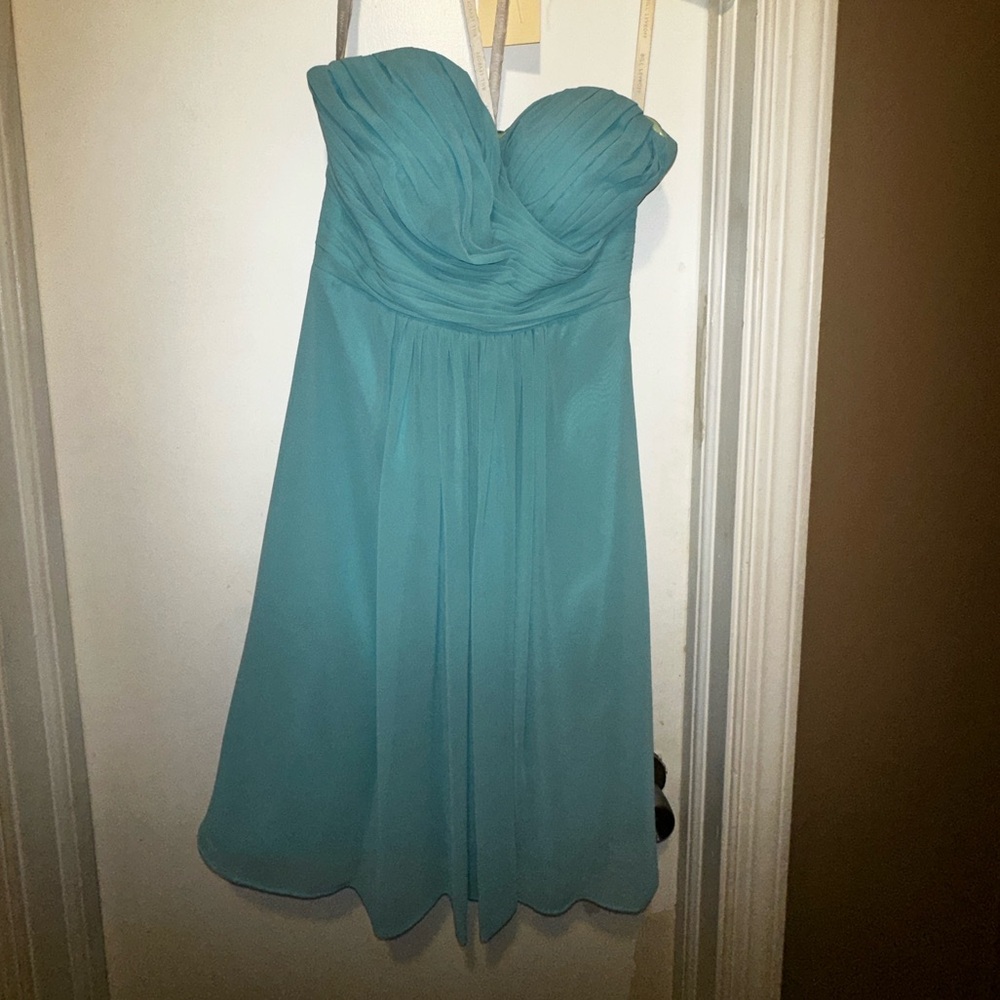 Blue bridesmaid dress